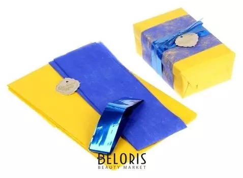 Набор для упаковки подарка "Контраст" (бумага упаковочная+декор)