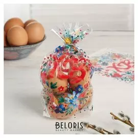 Набор для упаковки яиц «Цыплятки», 2 предмета: термоплёнка, пакет