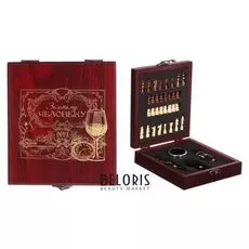 Набор для вина с шахматами "Золотому человеку"