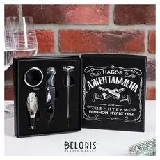 Набор для вина в картонной коробке «Набор джентльмена», 14 х 16 см