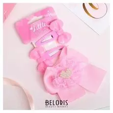 Набор для волос "Бантики" сердечко