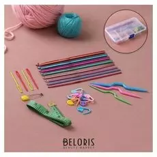 Набор для вязания, 18 предметов, в футляре