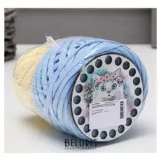 Набор для вязания (Донышко фанера 12см, трик. пряжа 50м, трик. пряжа 25м 7-9мм) №14