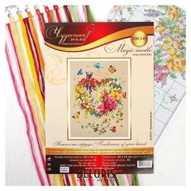 Набор для вышивания крестом «Нежность сердца»
