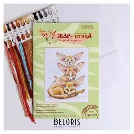 Набор для вышивания «Семейство феньков» 22×18 см