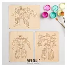 Набор досок (3шт) "Роботы" 18х14х0,3см