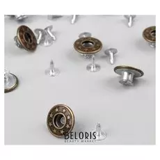 Набор джинсовых пуговиц, 17 мм, 100 шт, цвет бронзовый