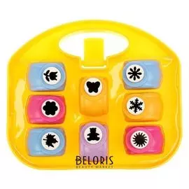 Набор фигурных дыроколов в сундуке, 8 шт