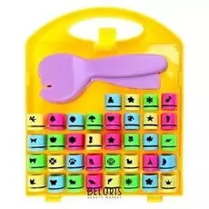 Набор фигурных дыроколов в сундуке, с держателем