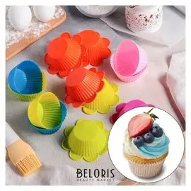 Набор форм для выпечки 9х3 см "Риб.ромашка", 12 шт