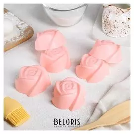 Набор форм для выпечки «Розочки», 6 шт, 7×4 см