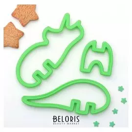 Набор форм для вырезания печенья 3D "Носорог", 3 шт