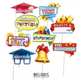 Набор фотобутафории "Мой выпускной", 9 предм.