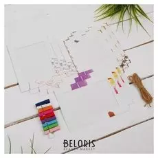 Набор фоторамок на прищепках "Нежность", верёвка, прищепки, фоторамки 9 шт.