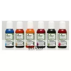 Набор гелевых натуральных колорантов Kreda Natural 6 шт. (Зелёный, оранжевый, розовый, сиреневый, голубой, жёлтый)