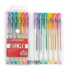 Набор гелевых ручек с блёстками 6 цветов