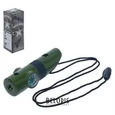 Набор героя Разведчик 7 в 1: свисток, компас, фонарик, термометр, зеркало, лупа