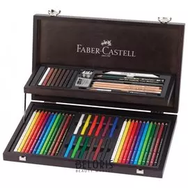 Набор художественный Faber-castell "Art Graphic Compendium", 54 предмета, деревянный ящик