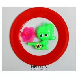 Набор игровой, 2 предмета: летающий обод, свисток с волчком