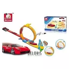 Набор игровой автотрек с мертвой петлей и машина с запуском Авто-драйв