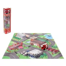 Набор игровой Пожарная служба с игровым ковриком и машиной