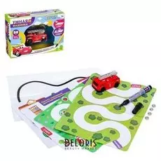 Набор игровой «Умная машинка», пожарная машинка, ездит по линии