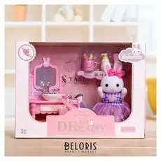 Набор игровой «Зайчик» со столиком, с аксессуарами