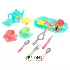 Набор игрушечной посуды Чаепитие для кукол, микс