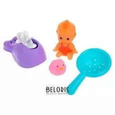 Набор игрушек для купания Пупс с игрушками 4 предмета