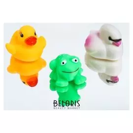 Набор игрушек для ванны "точка, лебедь, лягушка" 3 шт