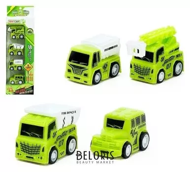 Набор инерционных машин «Спецслужба», 4 шт