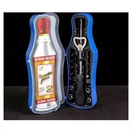 Набор инструментов «Человек дела», в бутылке, 15 предметов