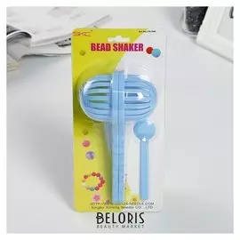 Набор инструментов для валяния шариков: шейкер 18х8,5 см и ложечка 10,5х2,5 см