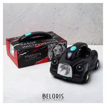 Набор инструментов с фонарем «Храбрость и сила», 25 предметов