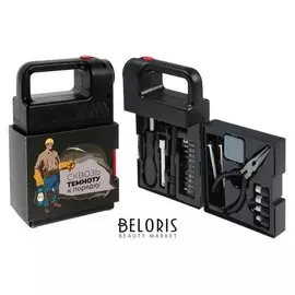 Набор инструментов Tundra, подарочный пластиковый кейс "Фонарь", 21 предмет