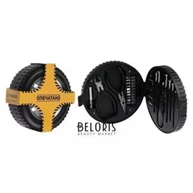 Набор инструментов Tundra, подарочный пластиковый кейс "Колесо", 24 предмета