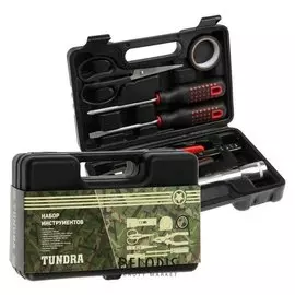 Набор инструментов в кейсе Tundra, подарочная упаковка, универсальный, 8 предметов