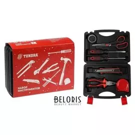 Набор инструментов в кейсе Tundra "С новым годом", подарочная упаковка, 7 предметов