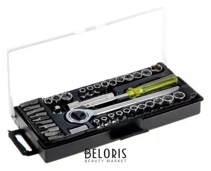 Набор инструментов в кейсе Tundra, универсальный, 1/4" и 3/8", 40 предметов