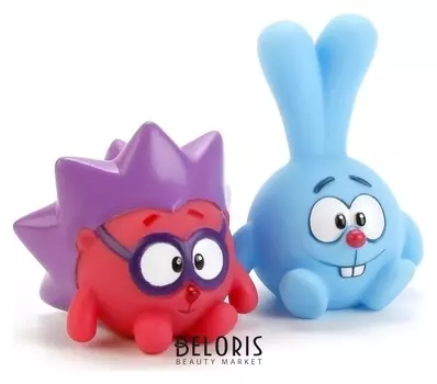 Набор из 2-х игрушек для купания Крош и Ёжик