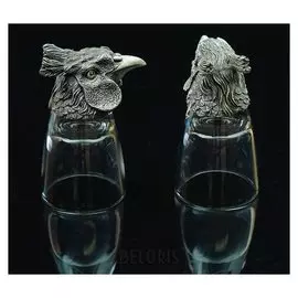 Набор из 2-х стопок «Фазан», 50 мл, D=4,5 см H=8,5 см