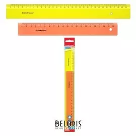 Набор из 2 линеек Neon; 20 см и 30 см, желтый и оранжевый