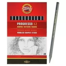Набор карандашей цельнографитовых Progresso 2B