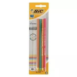 Набор карандашей чернографитных 4 шт., BIC Evolution 646, НВ пластиковый