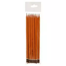 Набор карандашей чернографитных разной твердости