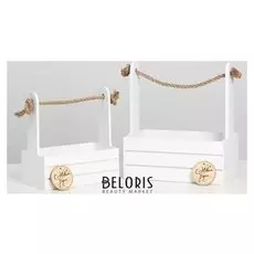 Набор кашпо 2 в 1 с плашкой "С новым годом", 25х15х30, 21х12х23 см