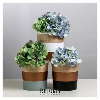 Набор кашпо 3 в 1 «Полоски», 1,6 л