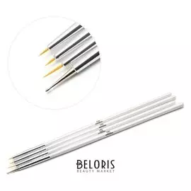 Набор кистей для дизайна ногтей, 4 шт