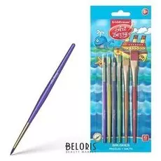 Набор кистей синтетика 6 штук Artberry