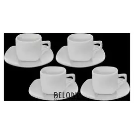 Набор кофейный на 4 персоны, чашка 90 мл, в цветной коробке